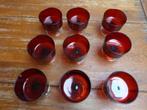 9 vintage champagne/dessert coupes, Luminarc, Antiek en Kunst, Antiek | Glas en Kristal, Ophalen of Verzenden