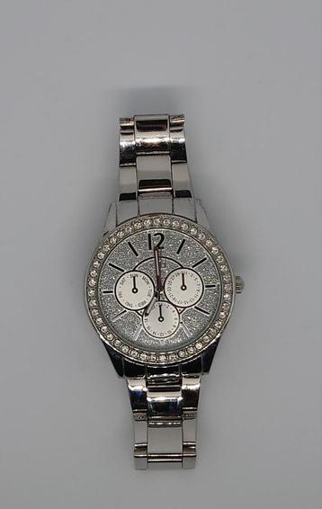 Regal R2934 dames horloge met strass steentjes zilverkleurig beschikbaar voor biedingen