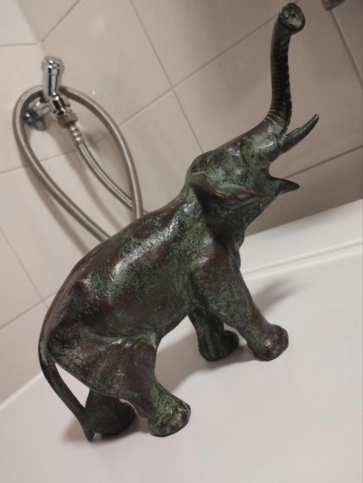 Antieke bronzen olifant, Antiek en Kunst, Antiek | Koper en Brons, Ophalen of Verzenden