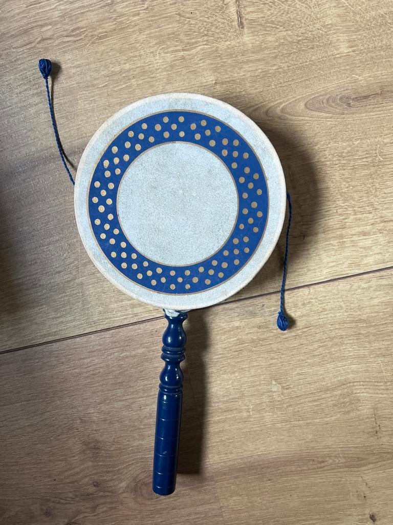 Handtrommel met balletjes, Muziek en Instrumenten, Percussie, Ophalen of Verzenden, Gebruikt, Trommel