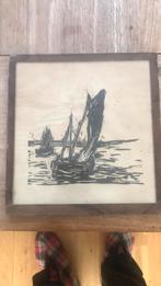Zeer oud zeegezicht, Antiek en Kunst, Kunst | Etsen en Gravures, Ophalen of Verzenden