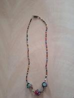 Kleurrijke ketting glaskunst, Verzenden, Gebruikt, Overige kleuren, Overige materialen