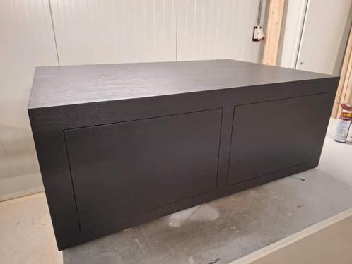 NIEUW salontafel kist kubus box tafels 100x80x45 eikenlook, Huis en Inrichting, Tafels | Salontafels, Nieuw, Minder dan 50 cm