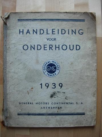GMC 4x4 1939 Werkplaatshandboek - WOII beschikbaar voor biedingen