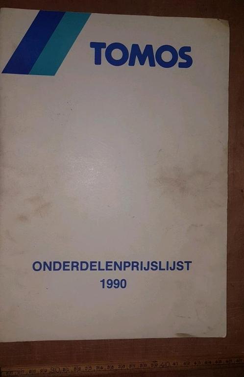 Tomos Onderdelen Prijslijst 1990, Fietsen en Brommers, Handleidingen en Instructieboekjes, Gebruikt, Ophalen of Verzenden