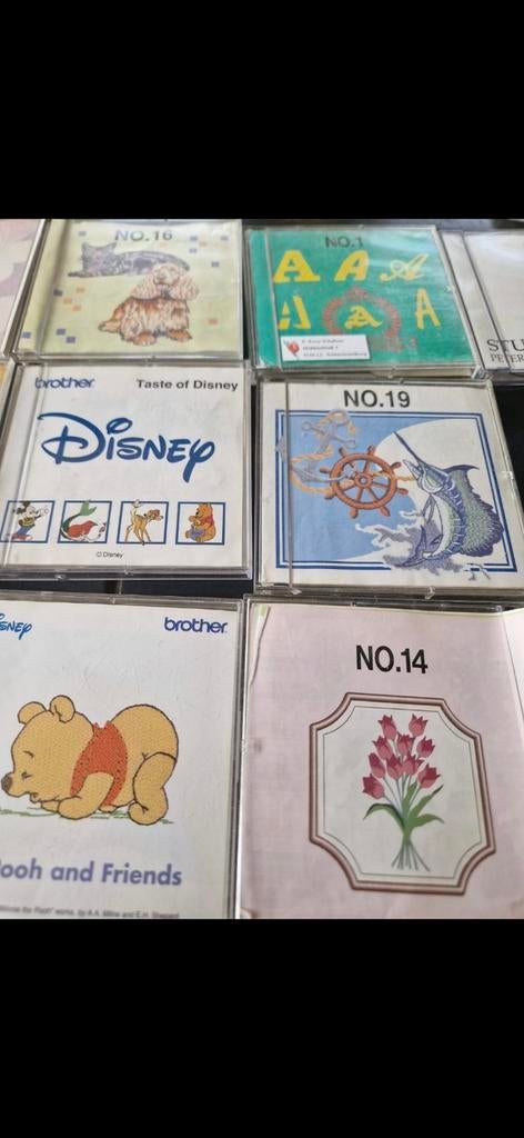 Brother Borduurkaarten - Diverse Designs, Ophalen of Verzenden, Gebruikt, Machineborduren, Onderdeel of Toebehoren