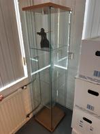 Ikea detolf vitrine. Houtkleur, Ophalen, 50 tot 100 cm, Zo goed als nieuw, Minder dan 100 cm