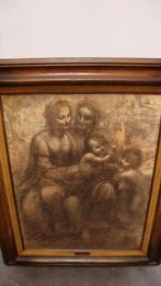 Krijttekening "Da Vinci" In Lijst, Ophalen