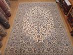 Vintage handgeknoopt perzisch tapijt kashan 343 245, Huis en Inrichting, 200 cm of meer, 200 cm of meer, Gebruikt, Rechthoekig