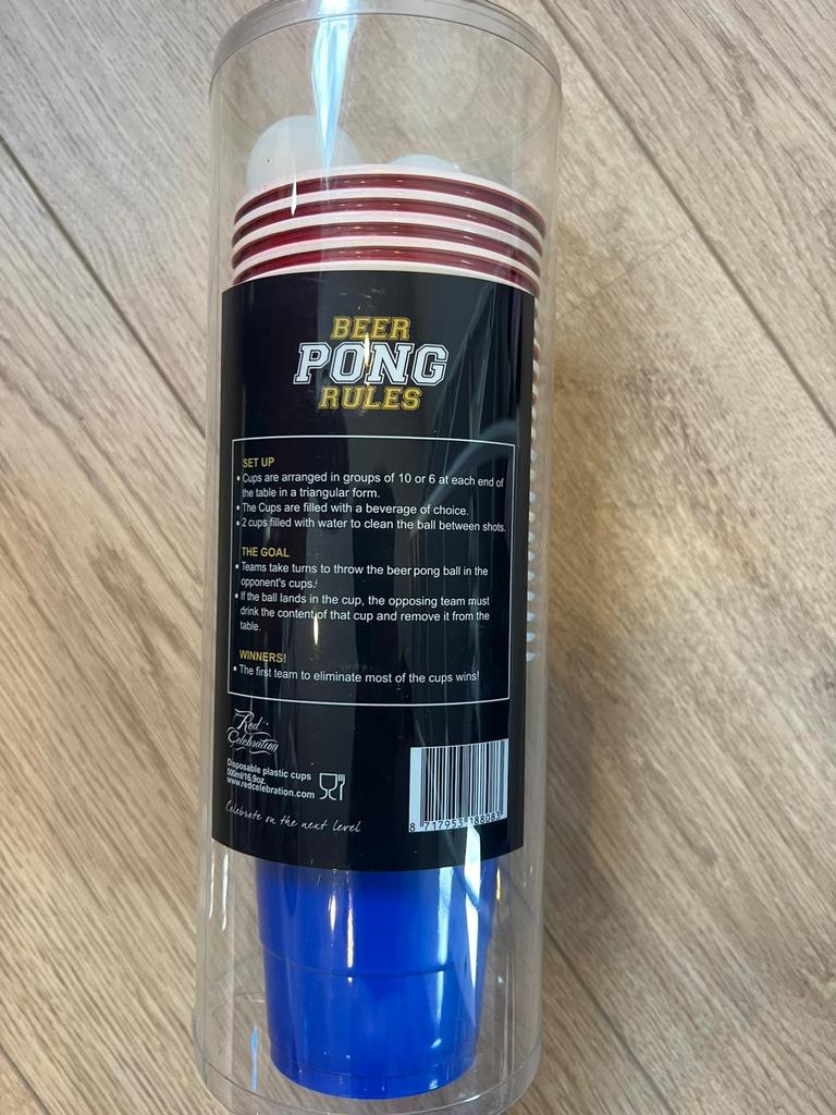 Beer Pong Set - Compleet voor een leuk feest!, Ophalen of Verzenden, Zo goed als nieuw, Feestartikel, Verjaardag