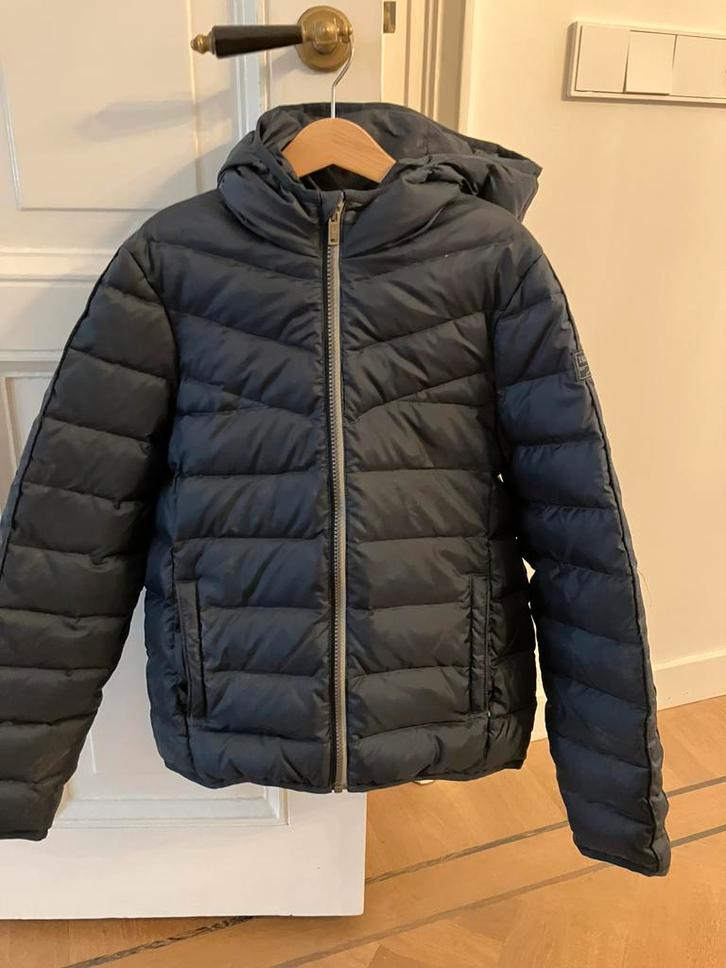 Blauwe donsjas van IKKS Zo goed als nieuw, Kinderen en Baby's, Kinderkleding | Maat 152, Zo goed als nieuw, Jongen of Meisje, Jas