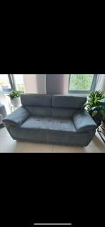 Mooie grijze bankstel stof (Helmond), Ophalen of Verzenden, Gebruikt, Stof