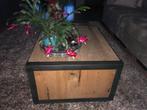 Zware eiken salontafel  merk Metalo  Henders en Hazel, Ophalen, Gebruikt, 50 tot 100 cm, 100 tot 150 cm