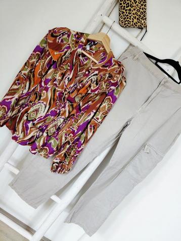 2delig SET Amaya Amsterdam blouse & pantalon 42/44 NW180,- beschikbaar voor biedingen