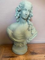 Brocante, klassieke vrouwenbuste/buste van gips, Antiek en Kunst, Curiosa en Brocante, Ophalen of Verzenden