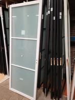 88x231,5cm binnendeur stomp Staal look wit mat glas SK4, Ophalen, 80 tot 100 cm, 215 cm of meer, Glas