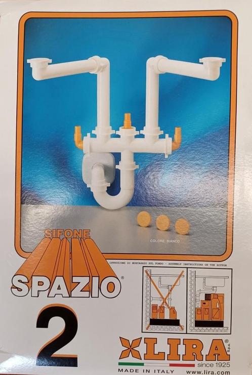 "Dubbele Sifon" - sifon voor aansluiting 2 wasbakken, Doe-het-zelf en Verbouw, Sanitair, Nieuw, Overige typen, Ophalen of Verzenden