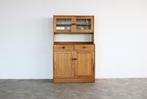 vintage buffetkast | wandkast | pine | Zweden, Huis en Inrichting, Kasten | Buffetkasten, Ophalen of Verzenden, Gebruikt, Glas