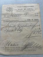 Joh.W. Heil Rotterdam 1902 antieke nota vleeschhouwerij, Verzenden, Gebruikt, Overige typen