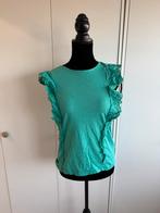Leuke groene top met kanten details - Maat M jeans centre, Maat 38/40 (M), Ophalen of Verzenden, Zo goed als nieuw, Zonder mouw