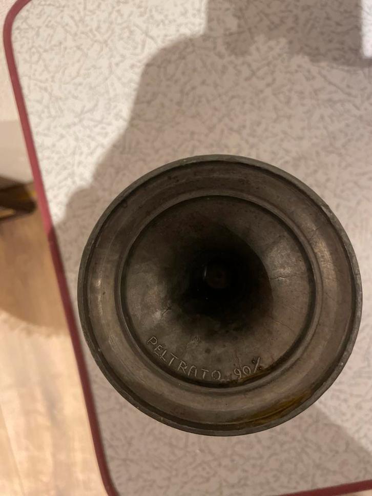 Tinnen Drinkbeker Pelt Trato 90% - Nostalgisch, Antiek en Kunst, Antiek | Tin, Ophalen