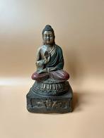 Vintage Keramkiek/ Aardewerk Boeddha beeldje Japan, Ophalen of Verzenden