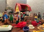 Playmobil - Boerderij met veel poppetjes en paarden, Ophalen of Verzenden, Gebruikt, Complete set