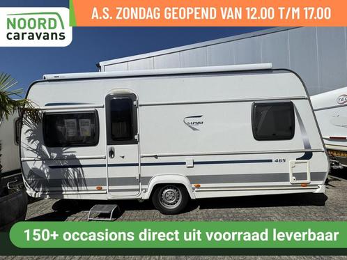 FENDT CARAVAN SAPHIR 465 SFB, MOVER, FIETSENDR. CASS.LUIFEL, Caravans en Kamperen, Caravans, Bedrijf, tot en met 4, 1250 - 1500 kg