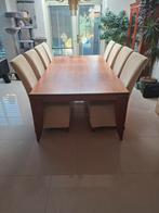 Jan des Bouvrie Tafel + 8 Stoelen, Huis en Inrichting, Tafels | Eettafels, Ophalen