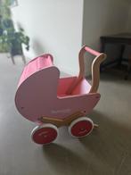 Houten poppenwagen Janod, Gebruikt, Ophalen, Babypop