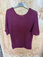 gehaakte bordeaux rood top van Edc, Kleding | Dames, Tops, Ophalen of Verzenden, Zo goed als nieuw, Zonder mouw, Maat 34 (XS) of kleiner