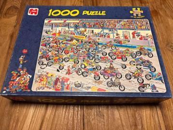 Jan van Haasteren Puzzel - Motorrace - 1000 stukjes beschikbaar voor biedingen