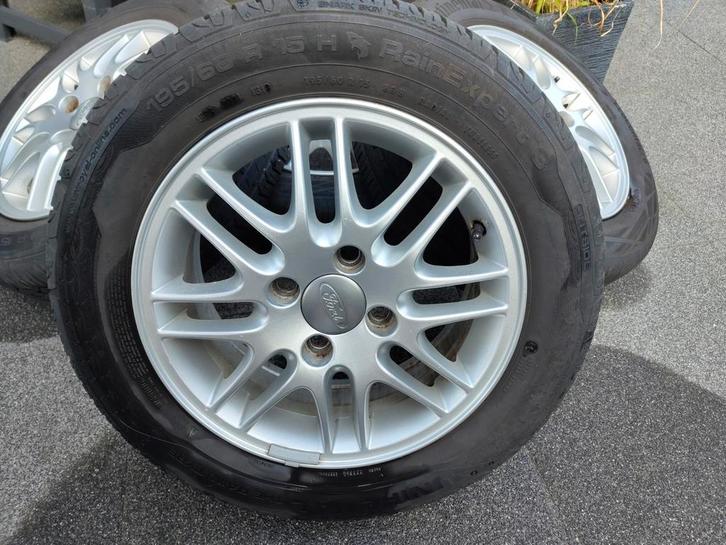 Orginele Ford lichtmetalen velgen inc. zomerbanden, Auto diversen, Wieldoppen, Gebruikt, Ophalen