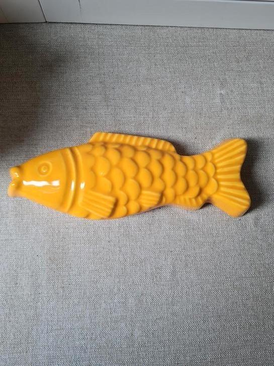 Vrolijke Vis Pudding of vissalade vorm Decoratie, Huis en Inrichting, Woonaccessoires | Schalen en Manden, Rond, Ophalen of Verzenden