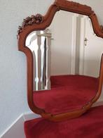 Spiegel geslepen glas, Huis en Inrichting, Woonaccessoires | Spiegels, Ophalen, Zo goed als nieuw, Minder dan 100 cm, Ovaal