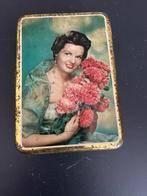 Vintage Blikken Doos met Dame, Ophalen of Verzenden, Gebruikt, Overige, Overige merken