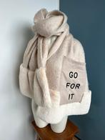 Zara beige wollige grote sjaal met zak, Maat 46/48 (XL) of groter, Ophalen of Verzenden, Zo goed als nieuw, X