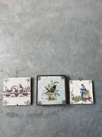 Lot 3 antieke wandtegels, Antiek en Kunst, Ophalen of Verzenden