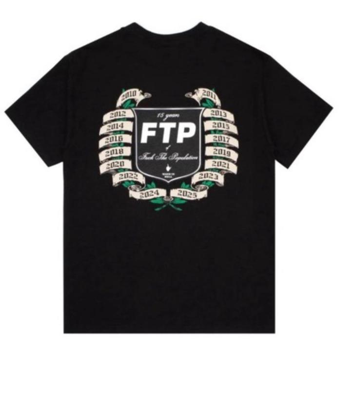 FTP 15th anniversary Limited edition t shirt, Kleding | Heren, T-shirts, Nieuw, Maat 52/54 (L), Zwart, Ophalen of Verzenden