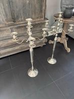 Antieke Zilveren Kandelaars - 100cm, Ophalen of Verzenden, Overige materialen