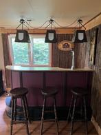 Complete huisbar met tap en barkrukken - klaar voor gebruik, Ophalen, Gebruikt, Inclusief barstoelen