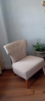 Riviera Maison stoel, leuk model, houten poten., Huis en Inrichting, Fauteuils, Minder dan 75 cm, Gebruikt, 50 tot 75 cm, Ophalen