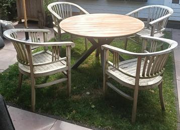 Teakhouten Tuinset beschikbaar voor biedingen