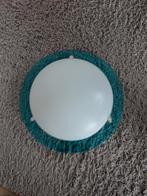 Plafondlamp - Blauw Glas, Huis en Inrichting, Lampen | Plafondlampen, Ophalen, Zo goed als nieuw, Glas, Modern