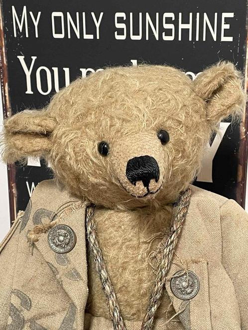 Prachtige grote artist mohair teddybeer, Verzamelen, Beren en Cherished Teddies, Zo goed als nieuw, Stoffen beer, Overige merken