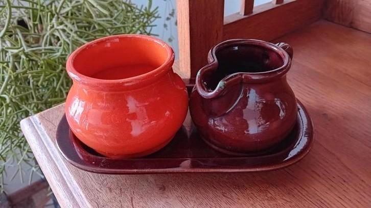 Retro roomstel, Antiek en Kunst, Antiek | Keramiek en Aardewerk, Ophalen