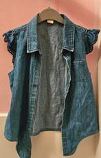 Meisjes spijker hemdje maat 134, H&M, Ophalen of Verzenden, Zo goed als nieuw, Meisje, Shirt of Longsleeve