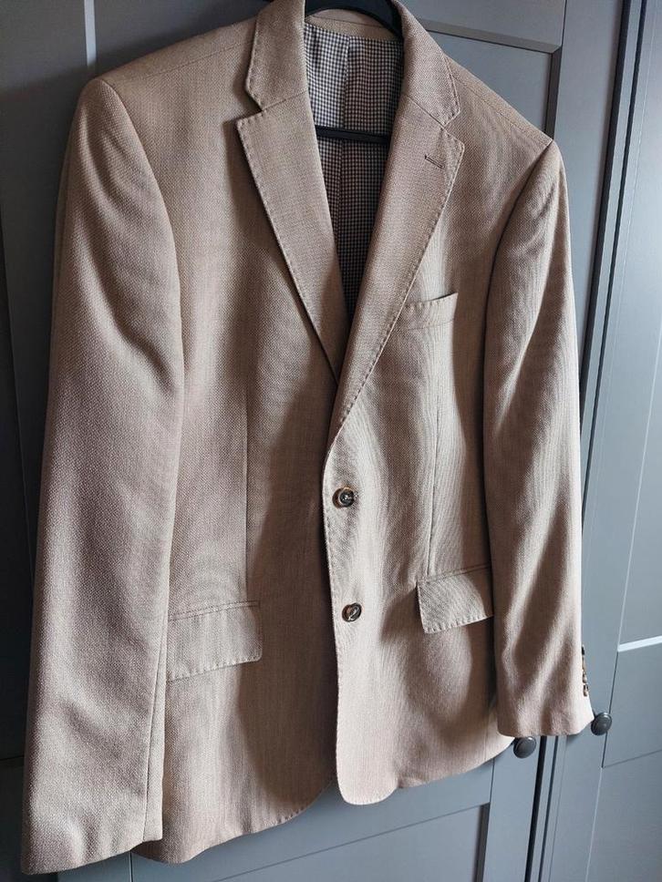 The Bostonian Colbert - Maat 50 - Wol/Zijde, Kleding | Heren, Kostuums en Colberts, Zo goed als nieuw, Maat 48/50 (M), Beige, Verzenden