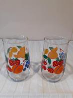 Vintage sapglaasjes fruit *eureka*, Verzamelen, Glas en Borrelglaasjes, Ophalen of Verzenden, Gebruikt, Overige typen