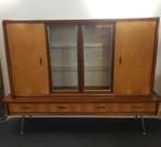 Vintage kast, buffetkast, vitrinekast, wandkast, DLD - 60), 25 tot 50 cm, 200 cm of meer, Teakhout, 100 tot 150 cm